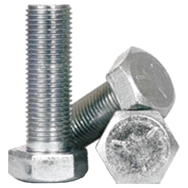 Grade 5, 9/16-12" Hex Head Cap Screw, Zinc Plated Steel, 1-3/4 in L, 20 PK
