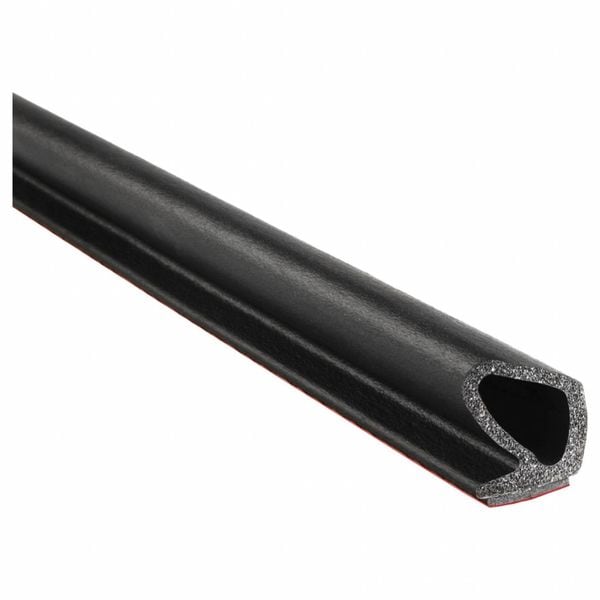 Seal, EPDM Rubber, Black, 100 ft L