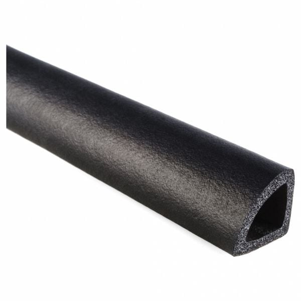 Seal, EPDM Rubber, Black, 100 ft L