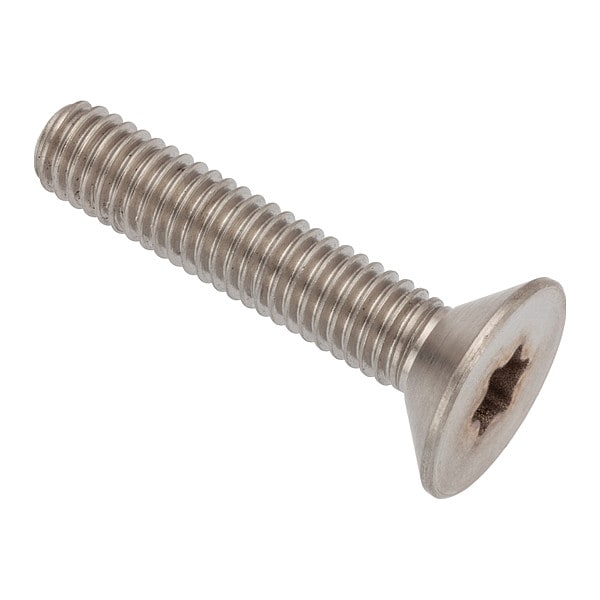 M6-1.00 Socket Head Cap Screw, Flat, Plain Stainless Steel, 30 mm Length