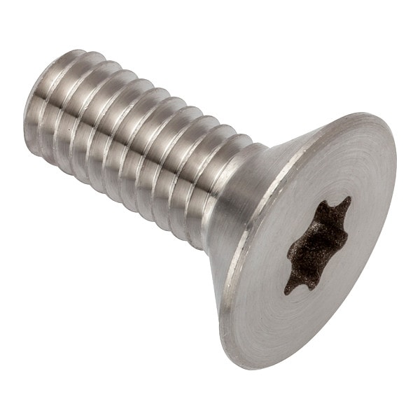 M6-1.00 Socket Head Cap Screw, Flat, Plain Stainless Steel, 16 mm Length