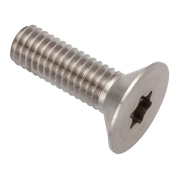 M6-1.00 Socket Head Cap Screw, Flat, Plain Stainless Steel, 20 mm Length