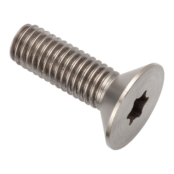 M8-1.25 Socket Head Cap Screw, Flat, Plain Stainless Steel, 25 mm Length