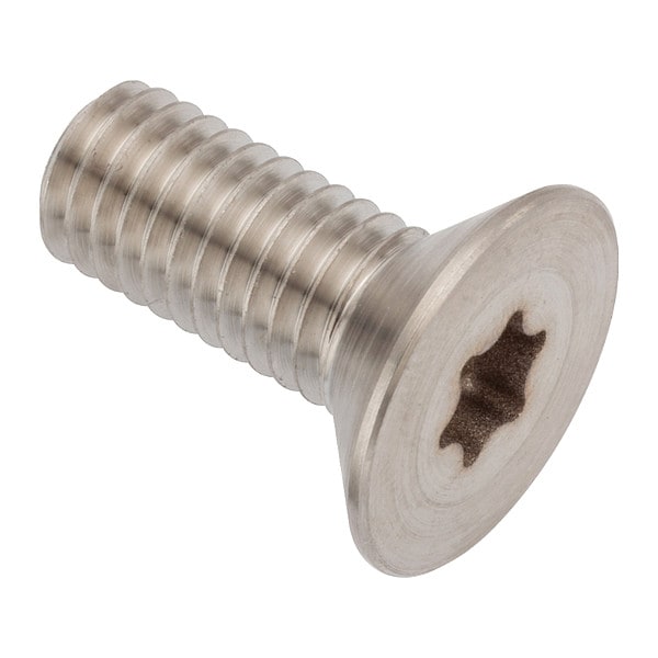 M8-1.25 Socket Head Cap Screw, Flat, Plain Stainless Steel, 20 mm Length