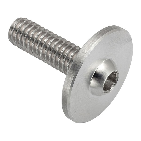 5/16"-18 x Machine Screw, Hex Plain Aluminum