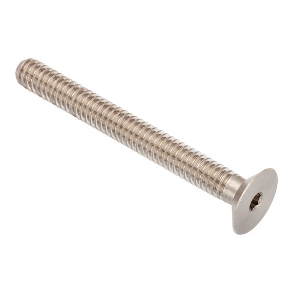 3/4"-10 Socket Head Cap Screw, Flat, Plain 18-8 Stainless Steel, 3 in Length