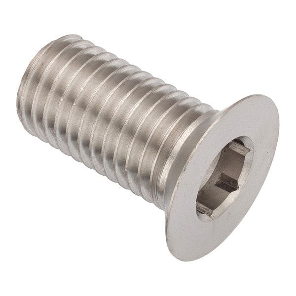 3/4"-10 Socket Head Cap Screw, Flat, Plain 18-8 Stainless Steel, 1-1/2 in Length