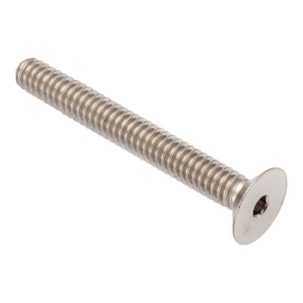 5/8"-11 Socket Head Cap Screw, Flat, Plain 18-8 Stainless Steel, 3 in Length