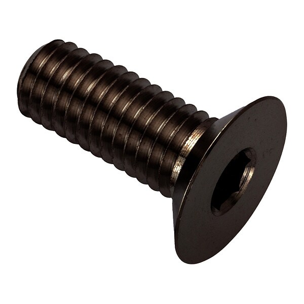 M10-1.50 Socket Head Cap Screw, Flat, Black Oxide 316 Stainless Steel, 25 mm Length