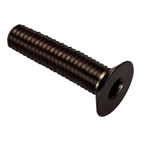 M10-1.50 Socket Head Cap Screw, Flat, Black Oxide 316 Stainless Steel, 60 mm Length