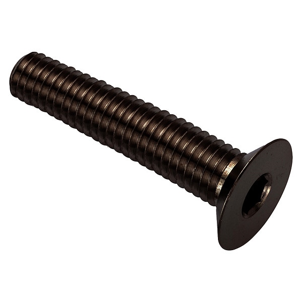 M10-1.50 Socket Head Cap Screw, Flat, Black Oxide 316 Stainless Steel, 70 mm Length