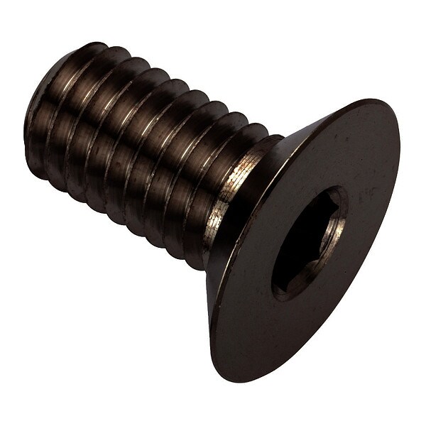 M10-1.50 Socket Head Cap Screw, Flat, Black Oxide 316 Stainless Steel, 16 mm Length