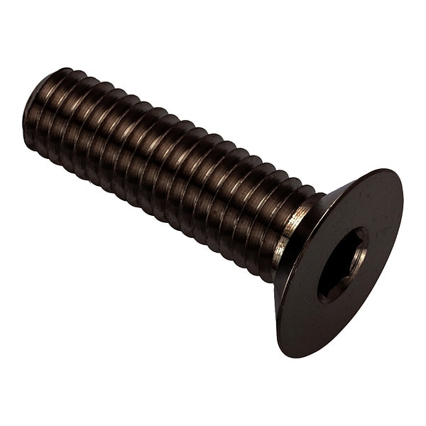 M12-1.75 Socket Head Cap Screw, Flat, Black Oxide 316 Stainless Steel, 40 mm Length