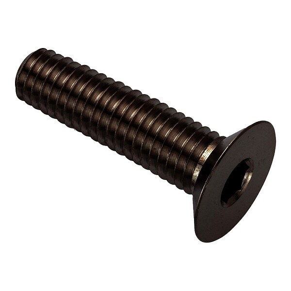 M12-1.75 Socket Head Cap Screw, Flat, Black Oxide 316 Stainless Steel, 50 mm Length