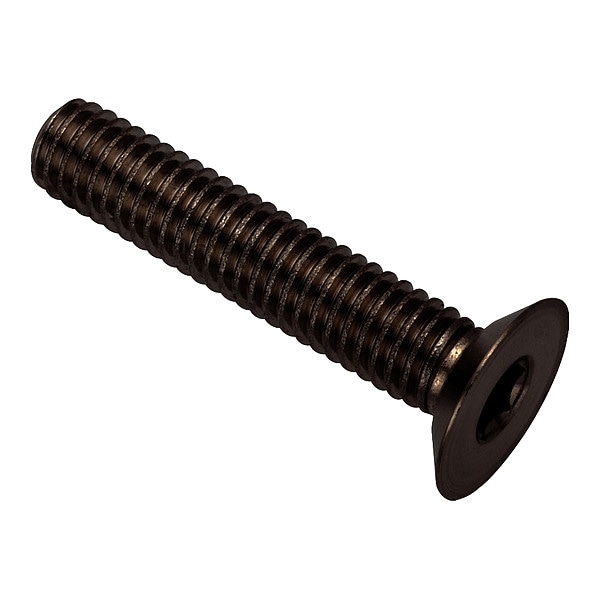 M6-1.00 Socket Head Cap Screw, Flat, Black Oxide 316 Stainless Steel, 30 mm Length