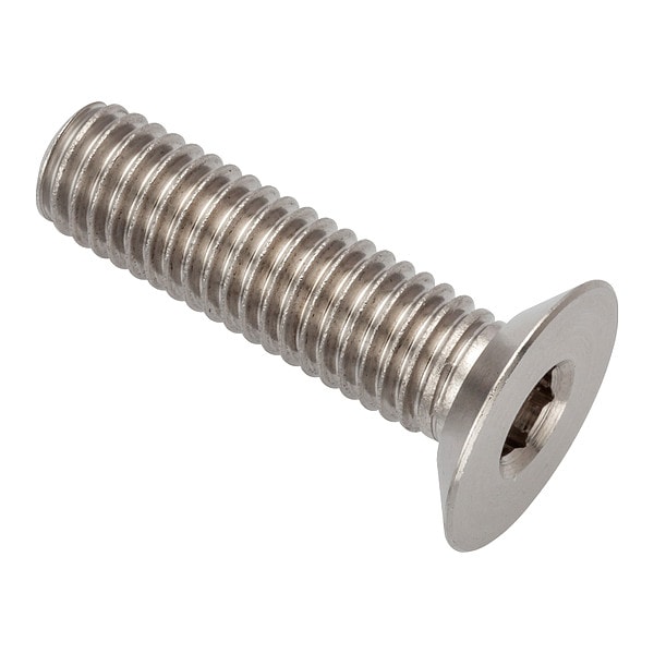 M8-1.00 Socket Head Cap Screw, Flat, Plain 316 Stainless Steel, 30 mm Length