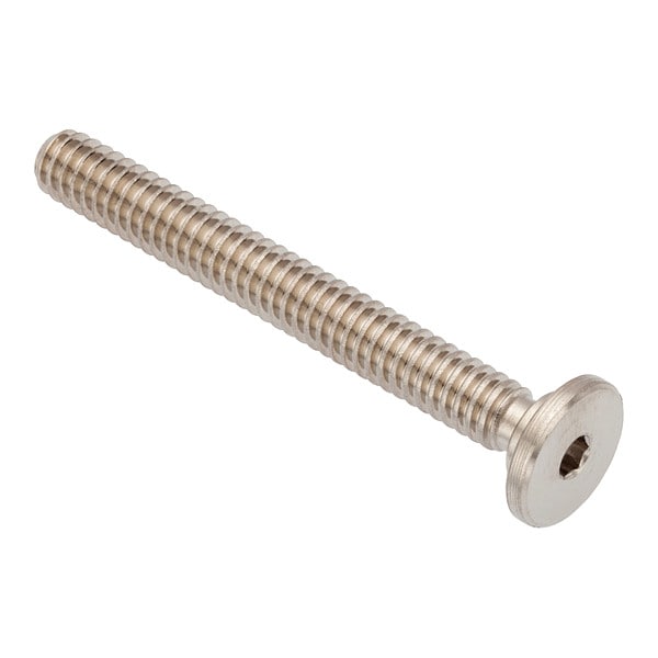1/4"-20 Socket Head Cap Screw, Socket, Plain 316 Stainless Steel, 2 in Length