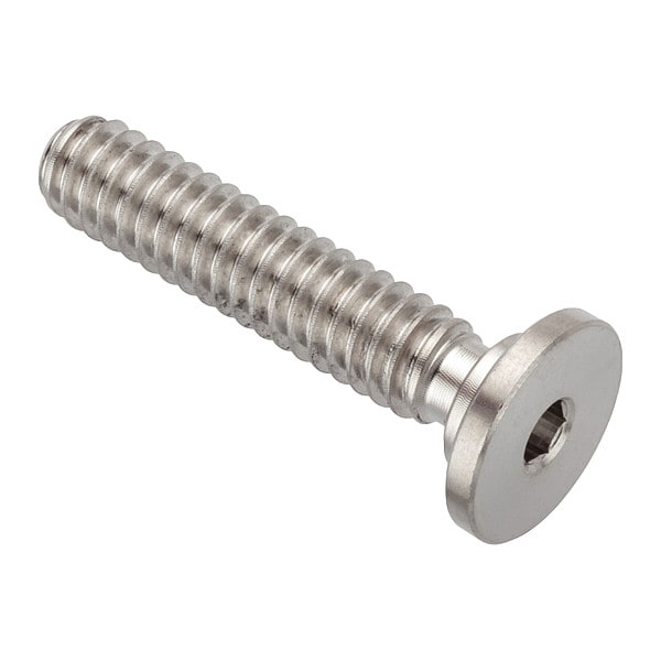 1/4"-20 Socket Head Cap Screw, Socket, Plain 316 Stainless Steel, 1-1/8 in Length