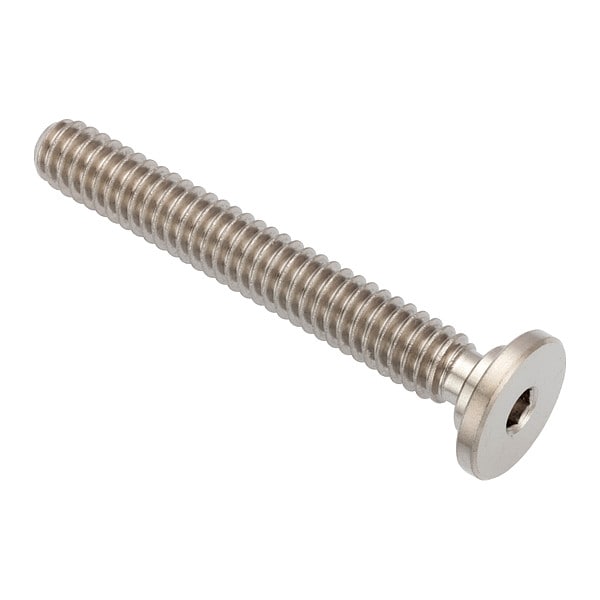 1/4"-20 Socket Head Cap Screw, Socket, Plain 316 Stainless Steel, 1-3/4 in Length