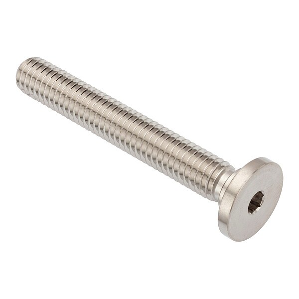 3/8"-16 Socket Head Cap Screw, Socket, Plain 316 Stainless Steel, 2-1/2 in Length