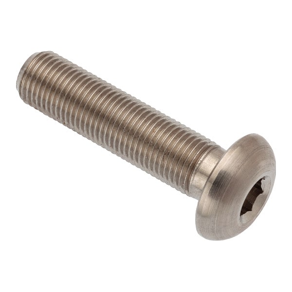 M5-0.50 x Machine Screw, Button, Plain 316 Stainless Steel