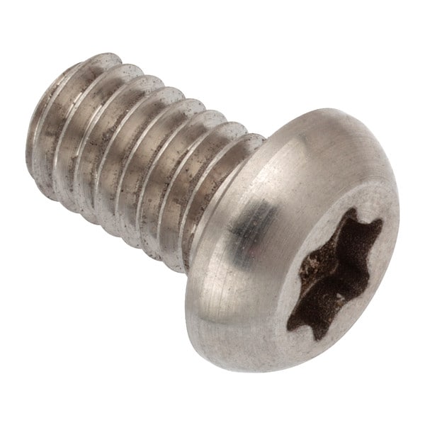 M6-1.00 x 10 mm Torx Button Machine Screw, Plain Stainless Steel