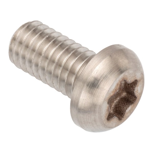 M6-1.00 x 12 mm Torx Button Machine Screw, Plain Stainless Steel
