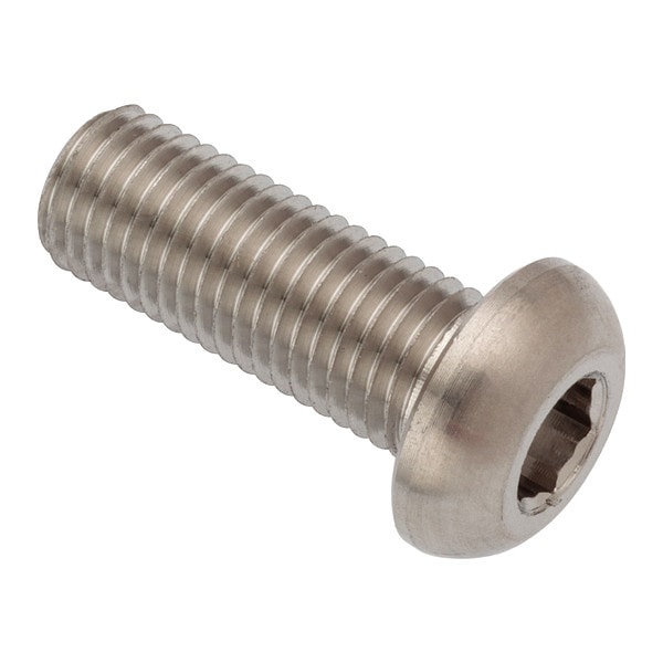 M6-0.75 x Machine Screw, Hex Plain 316 Stainless Steel