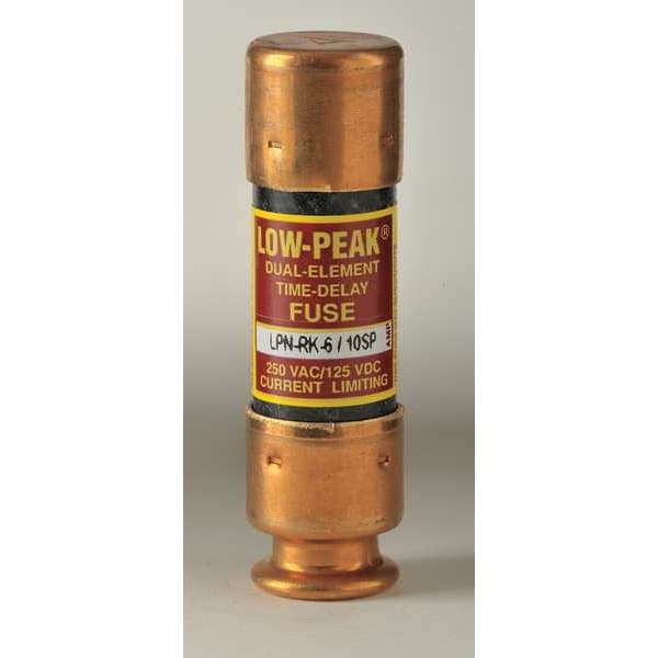 UL Class Fuse, RK1 Class, LPN-RK-SP Series, Time-Delay, 0.60A, 250V AC, Non-Indicating