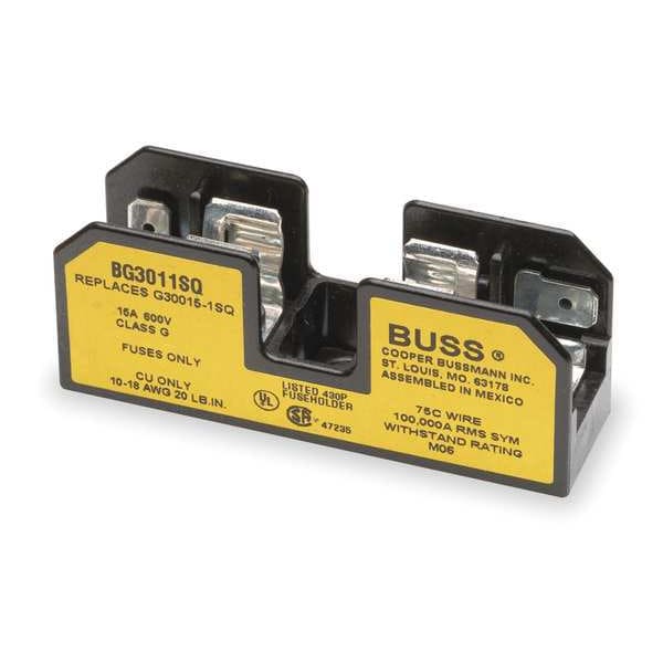 Open Fuse Block, G UL Class, 600V AC/DC Volt Rating, 1 Poles, Screw with Quick Connect