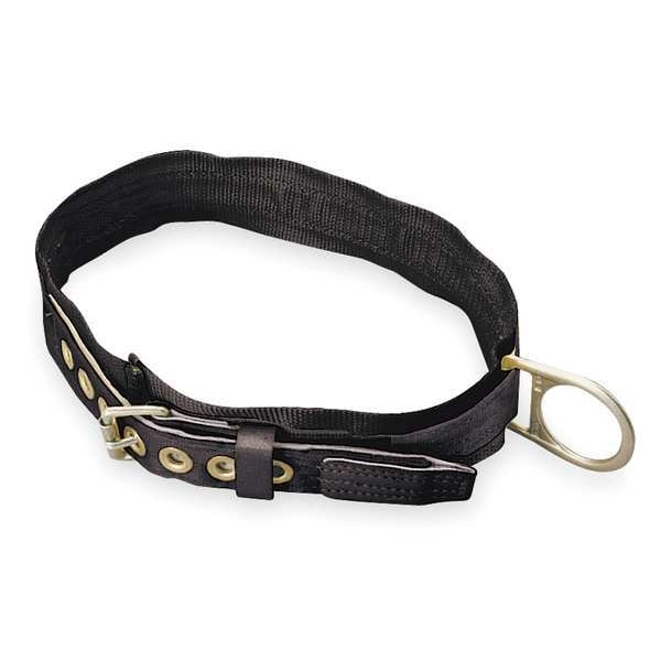 Body Belt, 1 D-Rings, Back Location, Stainless Steel, Includes Padding: Yes , L