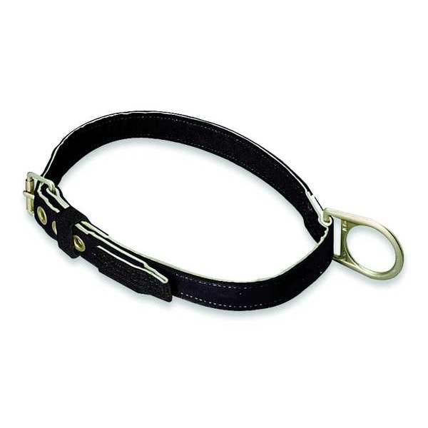 Body Belt, 1 D-Rings, Back Location, Stainless Steel, Includes Padding: No , L