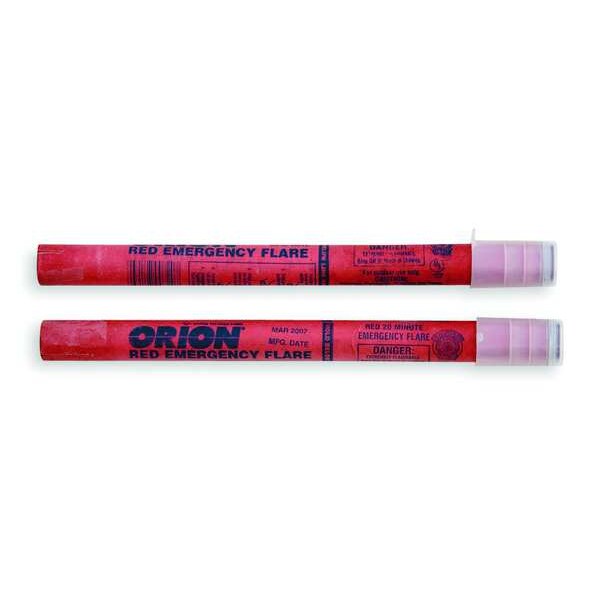 Road Flare, Red, Cardboard, 10 1/2 in Length, Handle