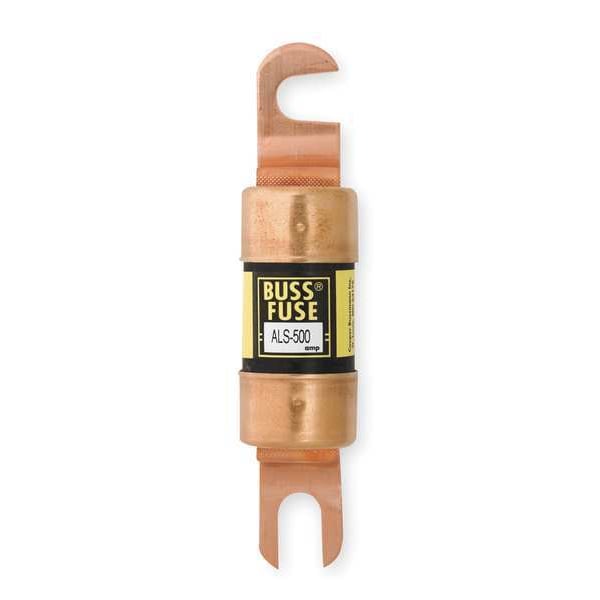 Limiter Fuse, ALS Series, 500A, Fast-Acting, Not Rated, Bolt-On