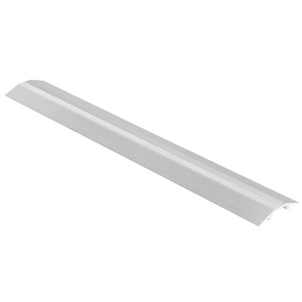 Cable Ramp, 1-1/8 in H, 4 ft L, 7-1/8 in W, 1 Channel, Aluminum, Silver