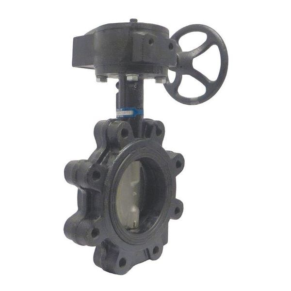 Butterfly Valve, Lug, 6 In., Ductile Iron