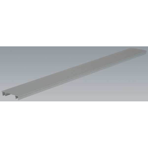 Wire Duct Cover, Hinging, Gray, L 6 Ft