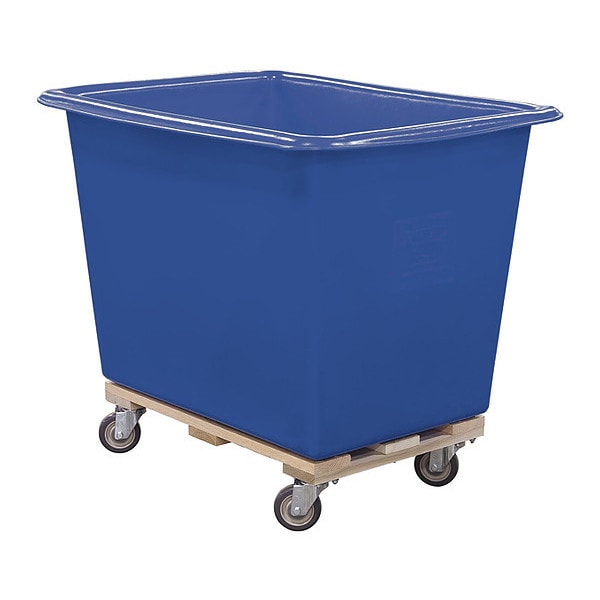 Poly Truck, 8 Bu, Blue, Wood Base