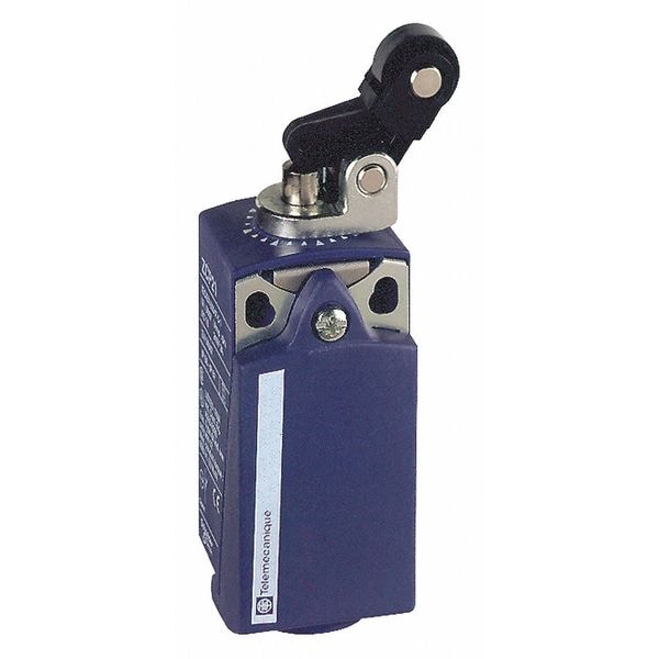 Limit Switch, Plunger, Roller Lever, 1NC/1NO, 10A at 240V AC, Actuator Location: Top
