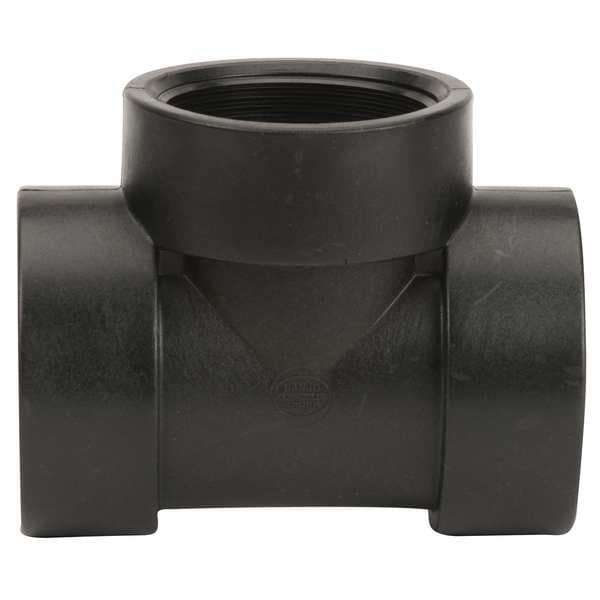 Tee, Polypropylene, 3", Schedule 80, 225 psi Max Pressure