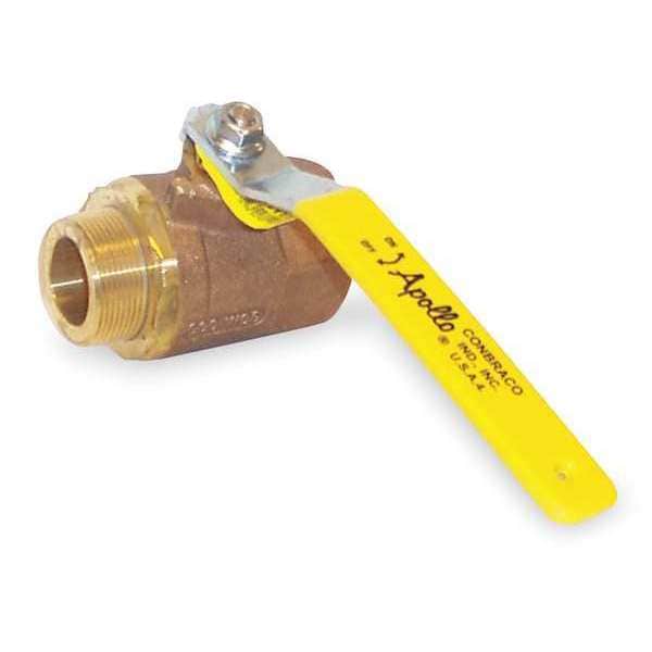 1-1/4" FNPT x MNPT Bronze Ball Valve Inline