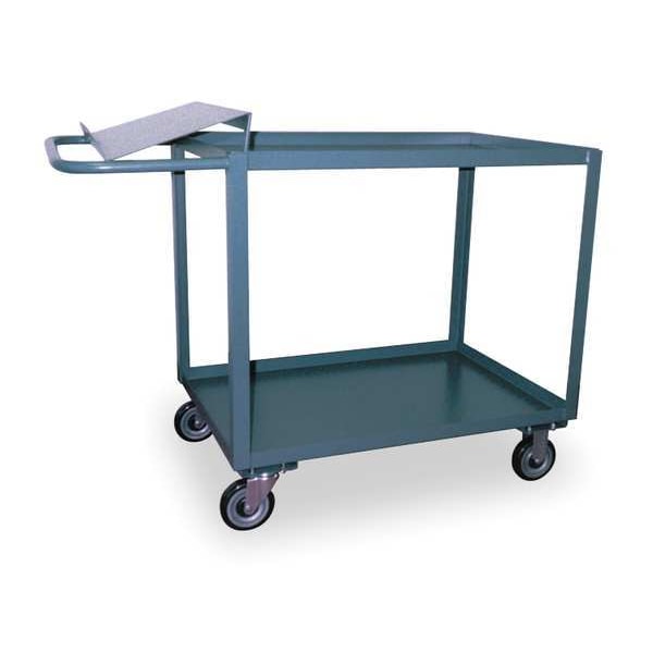 Order Picking Stock Cart, 1,400 lb Load Capacity, 2 Shelves, 51 in L, 25 in W, 39 in H