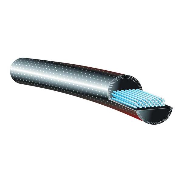 Endless Round Belt, Solid, 9/16 In, Rubber