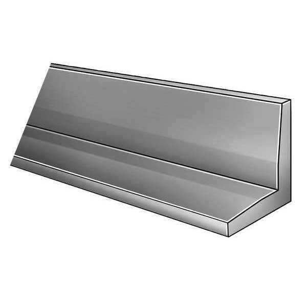 Dark Gray PVC Type 1 PVC Angle Stock, 120 in L, 0.125 in T, 7,450 psi, Smooth
