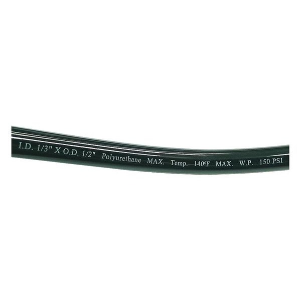 Tubing, 1/3In, IDx1/2 In OD, 100 Ft, Black