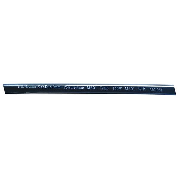 Tubing, 4 IDx6mm OD, 100 Ft, Black