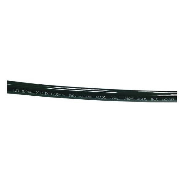 Tubing, 8 IDx12mm OD, 100 Ft, Black