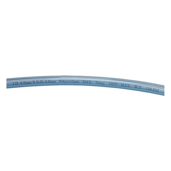 Tubing, 4mm ID x 6mm OD, 250 Ft, Clear Blue