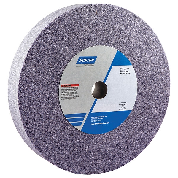 Grinding Wheel, T1, 12x2x1-1/4, AO, 46G, Med