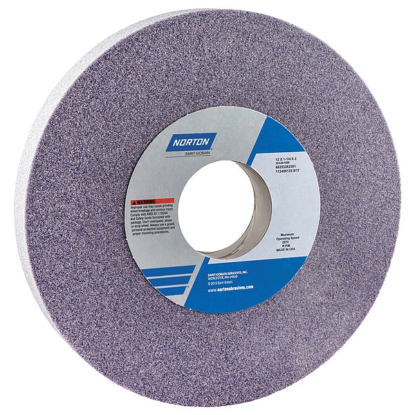 Grinding Wheel, T1, 12x1-1/4x3, AO, 46G, Med